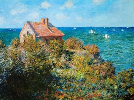 Fishermans Cottage Poster Print by Claude Monet, 9 x 12 - Small - Bentley Global Arts PDX373779SMALL