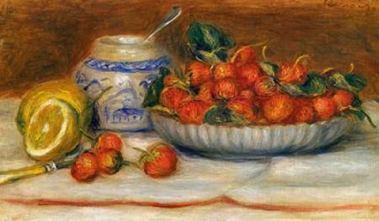 Strawberries Poster Print by Pierre-Auguste Renoir - 12 x 18 - Small