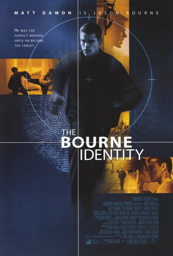 The Bourne Identity Movie Poster Print - 27 x 40