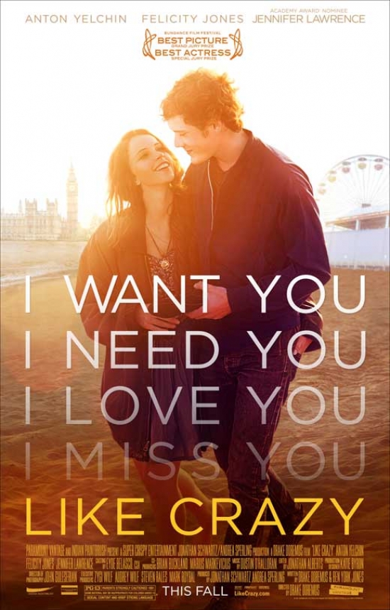 MOVEB00224 Like Crazy Movie Poster Print, 27 x 40