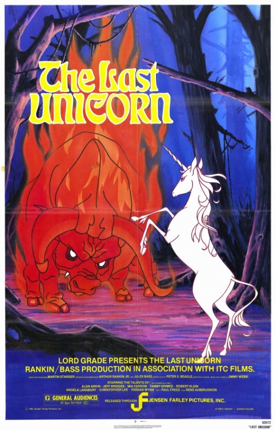 MOVEE7604 The Last Unicorn Movie Poster, 11 x 17
