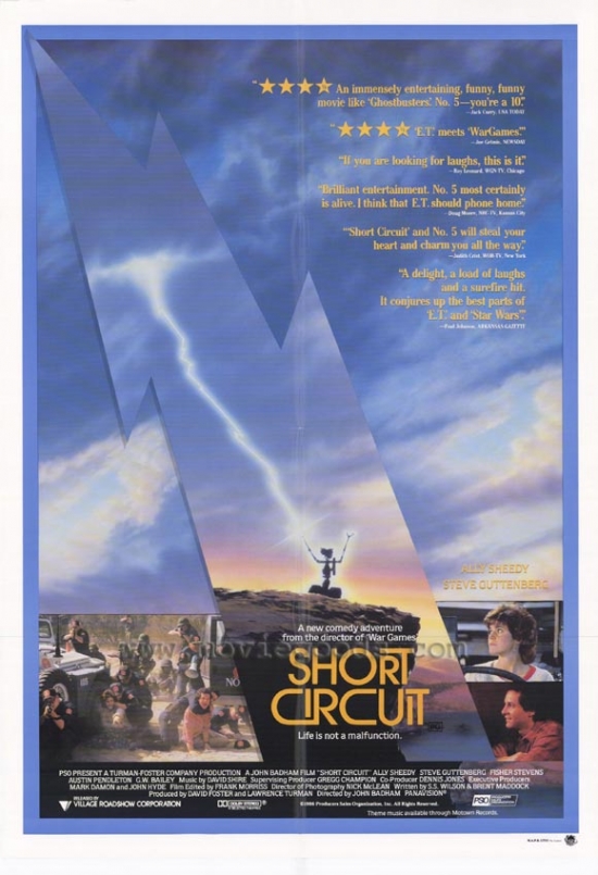 MOVEF5394 Short Circuit Movie Poster Print, 27 x 40