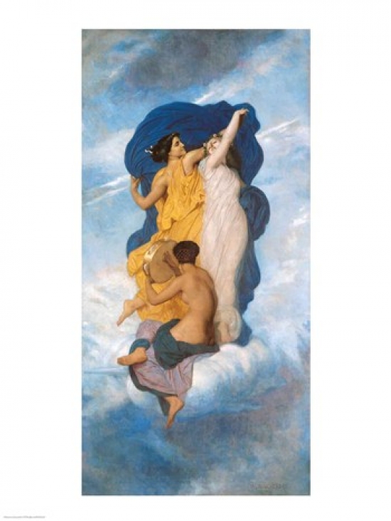 The Dance 1856 Poster Print by William A. Bouguereau - 18 x 24 in.