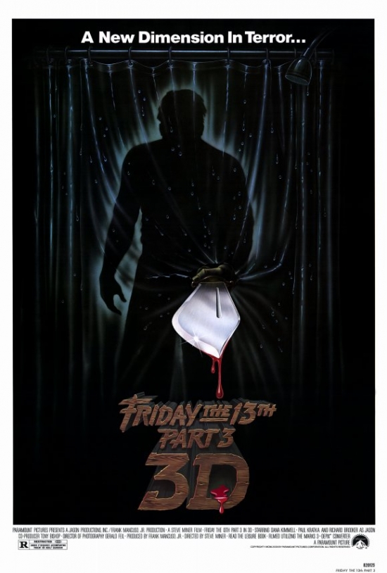 MOVGF7393 Friday The 13th Part 3 Movie Poster Print, 27 x 40 -  Pop Culture Graphics