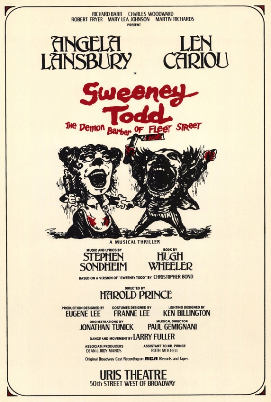 Sweeney Todd - Broadway Movie Poster Print - 27 x 40