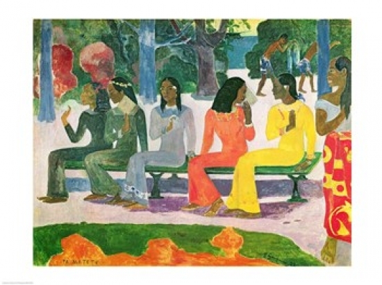 Picture of Posterazzi BALXIR158264LARGE Ta Matete Poster Print by Paul Gauguin - 36 x 24 in. - Large