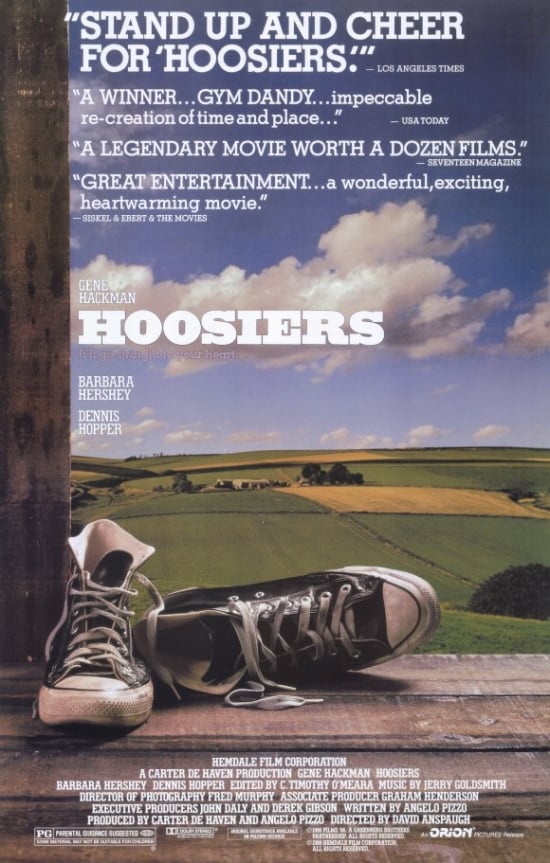 Hoosiers Movie Poster Print, 27 x 40