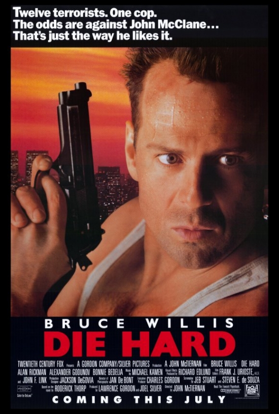 Die Hard Movie Poster Print, 27 x 40