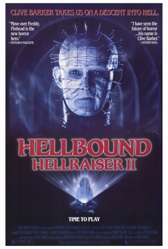 MOVIF8386 Hellbound - Hellraiser 2 Movie Poster Print, 27 x 40