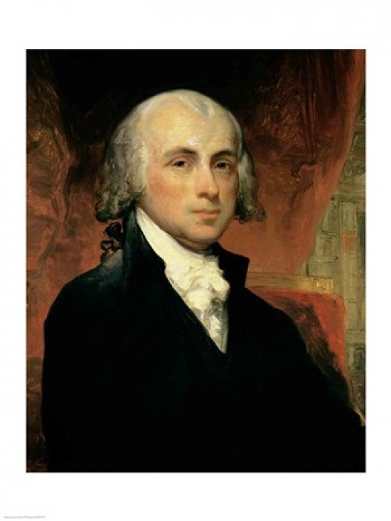 Picture of Posterazzi BALXIR159176LARGE James Madison Poster Print - 24 x 36 in. - Large