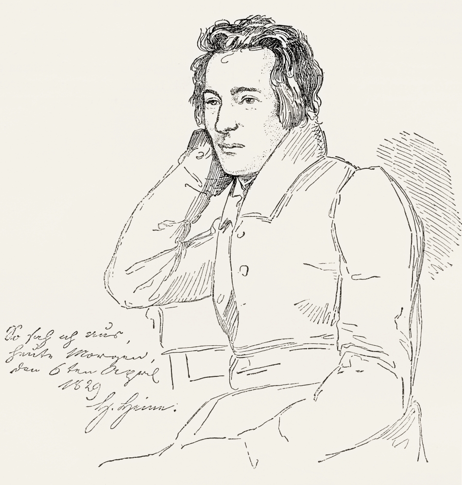Heinrich Heine 1797 Poster Print - 13 x 14