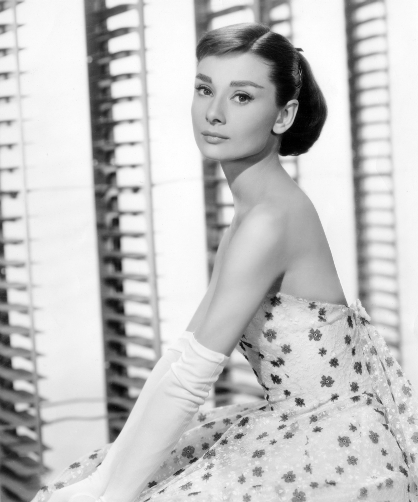 Everett Collection EVCMBDFUFAEC019H Funny Face Audrey Hepburn In A Givenchy Evening Gown 1957 Photo Print, 8 x 10