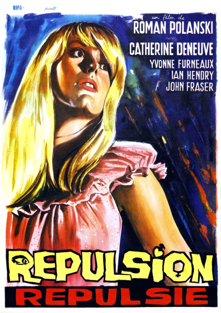 Everett Collection EVCMCDREPUEC008HLARGE Repulsion Aka Repulsie Belgian Poster Art Catherine Deneuve 1965 Movie Poster Masterprint, 24 x 36 - Large