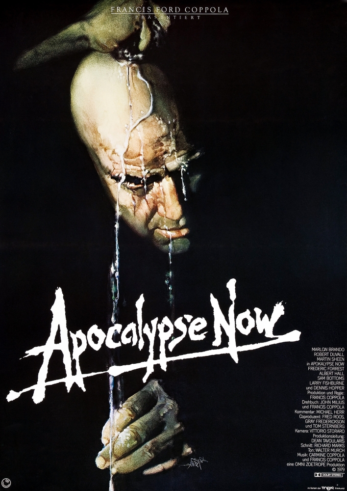 Everett Collection EVCMMDAPNOEC005H Apocalypse Now Marlon Brando On German Poster Art 1979 Movie Poster Masterprint, 11 x 17