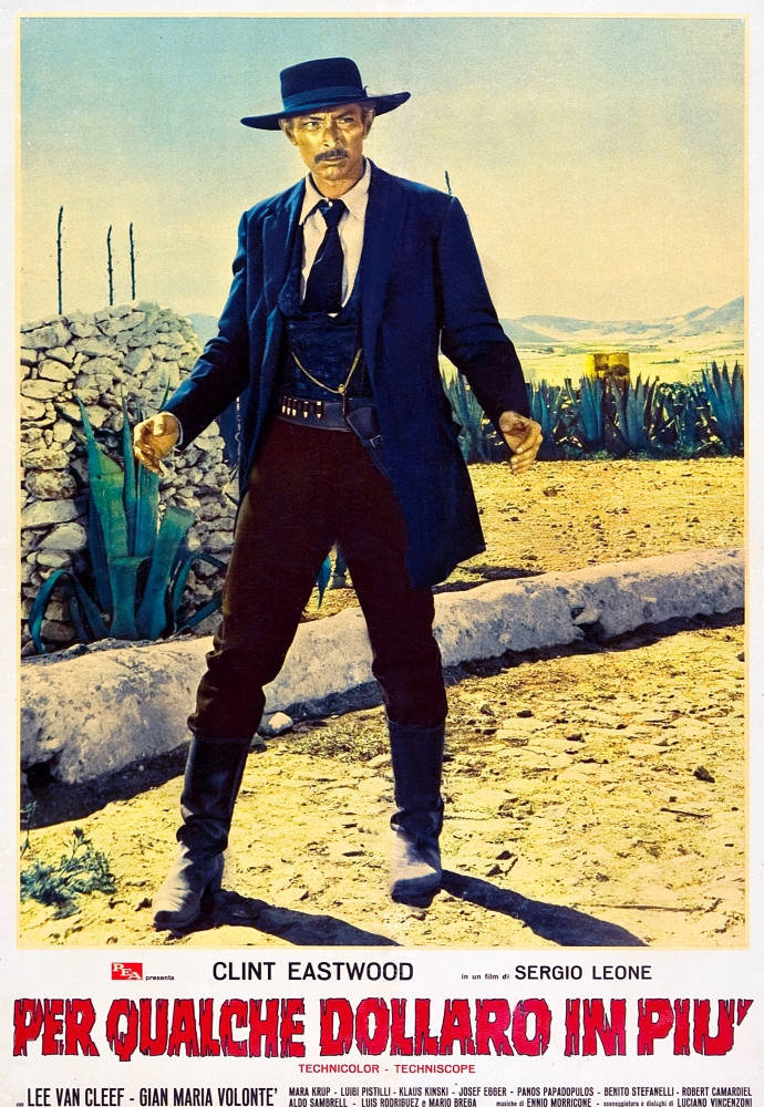 Everett Collection  For A Few Dollars More Aka Per Qualche Dollaro In Piu Lee Van Cleef On Italian Poster Art 1965 Movie Poster Masterprint, 11 x 17