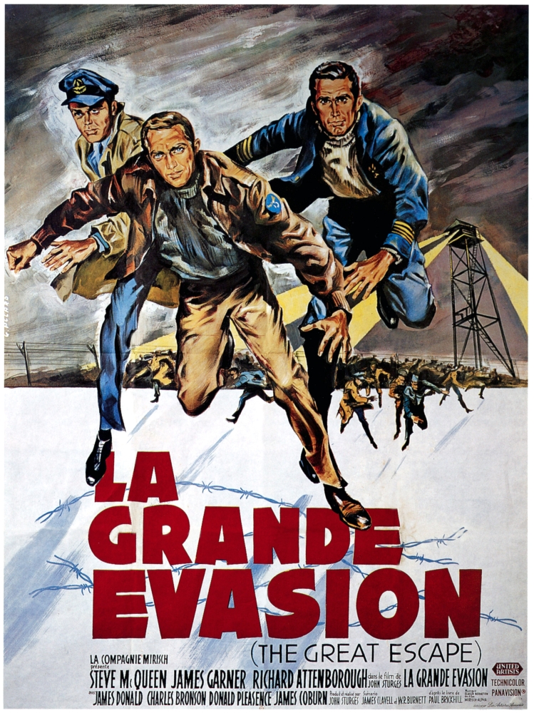 Everett Collection EVCMMDGRESEC005 The Great Escape Movie Poster Masterprint, 11 x 17