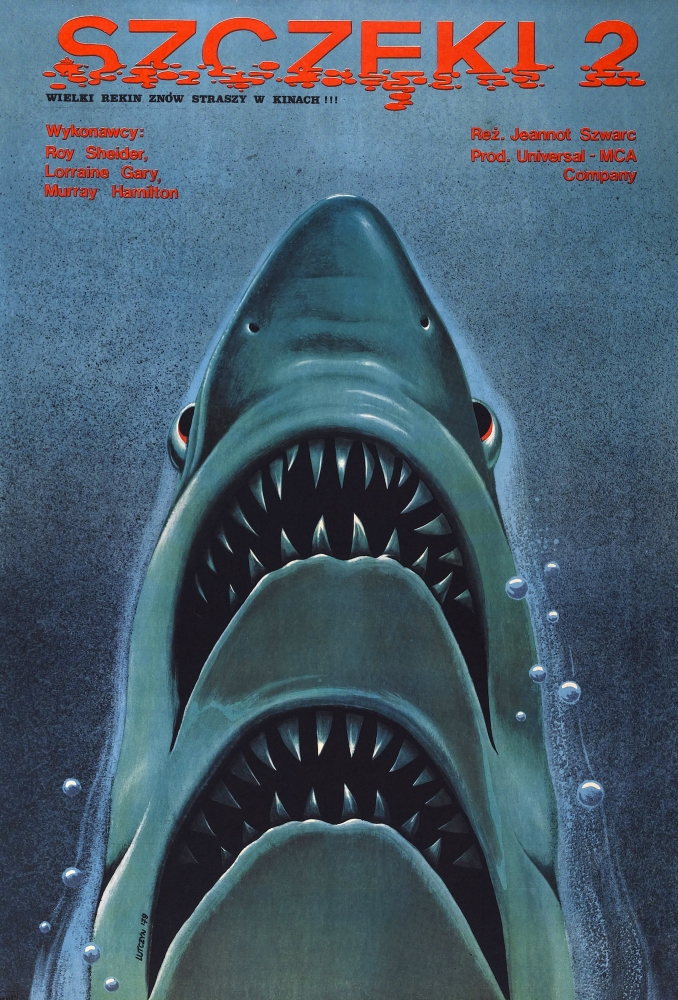 Everett Collection EVCMMDJAWSEC009HLARGE Jaws 2 Aka Szczeki 2 Polish Poster Art 1978 Movie Poster Masterprint, 24 x 36 - Large