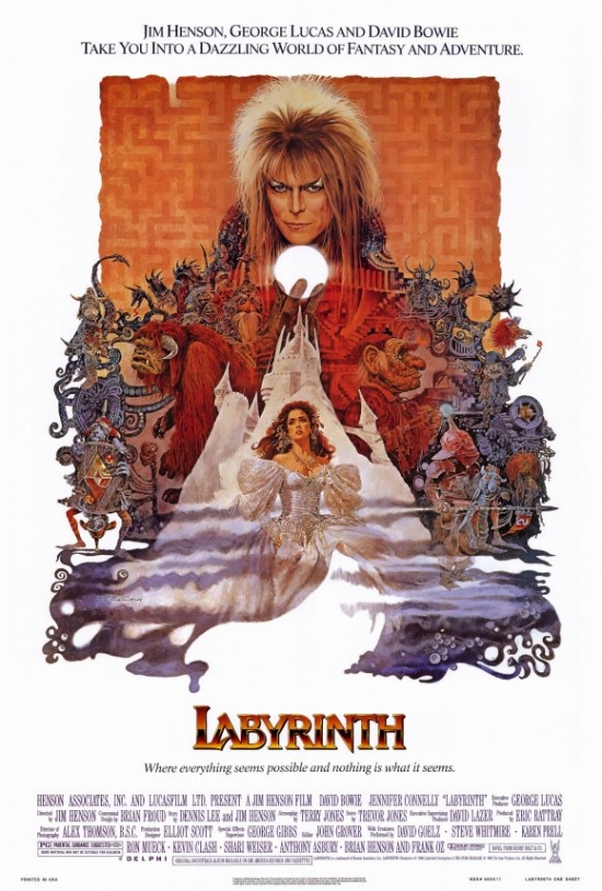 Labyrinth Movie Poster Print, 27 x 40