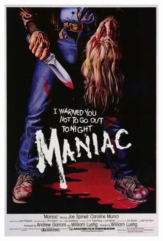 Picture of Pop Culture Graphics MOVCF3295 Maniac Movie Poster Print, 27 x 40