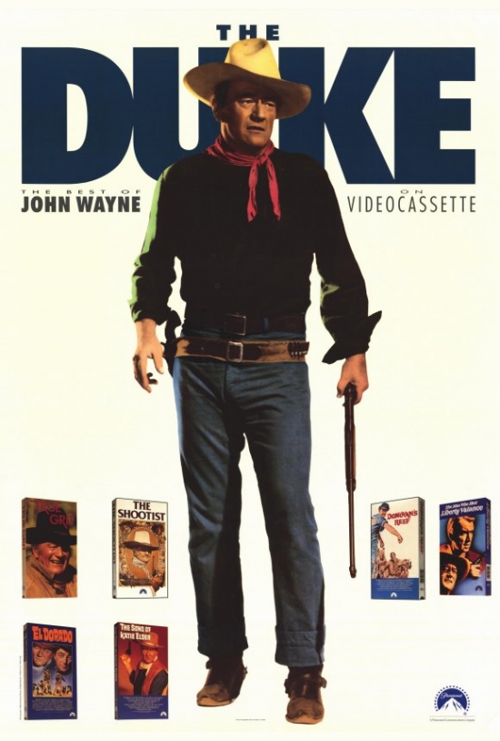 MOVCF9364 John Wayne Movie Poster Print, 27 x 40