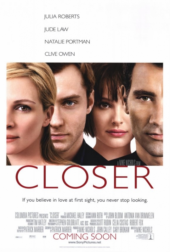 MOVEF4317 Closer Movie Poster Print, 27 x 40