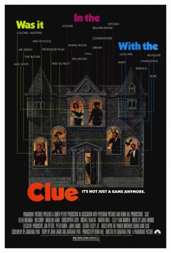 Clue Movie Poster Print, 27 x 40