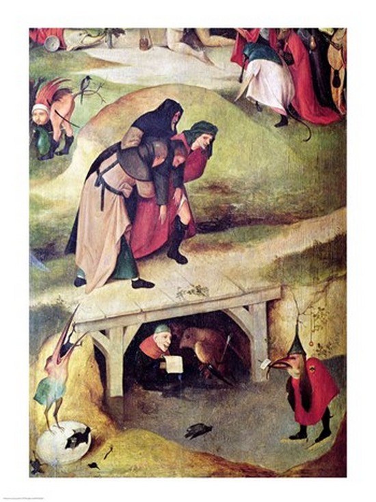 Temptation of St. Anthony Detail From Left Hand Panel of The Triptych Poster Print by Hieronymus Bosch - 18 x 24 in.