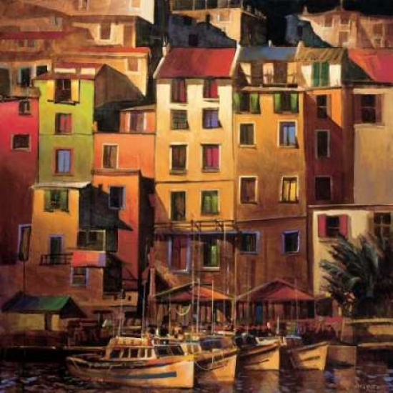 Picture of Capital Winn Devon PDX2252LARGE Mediterranean Gold Poster Print by Michael Otoole&#44; 24 x 24 - Large