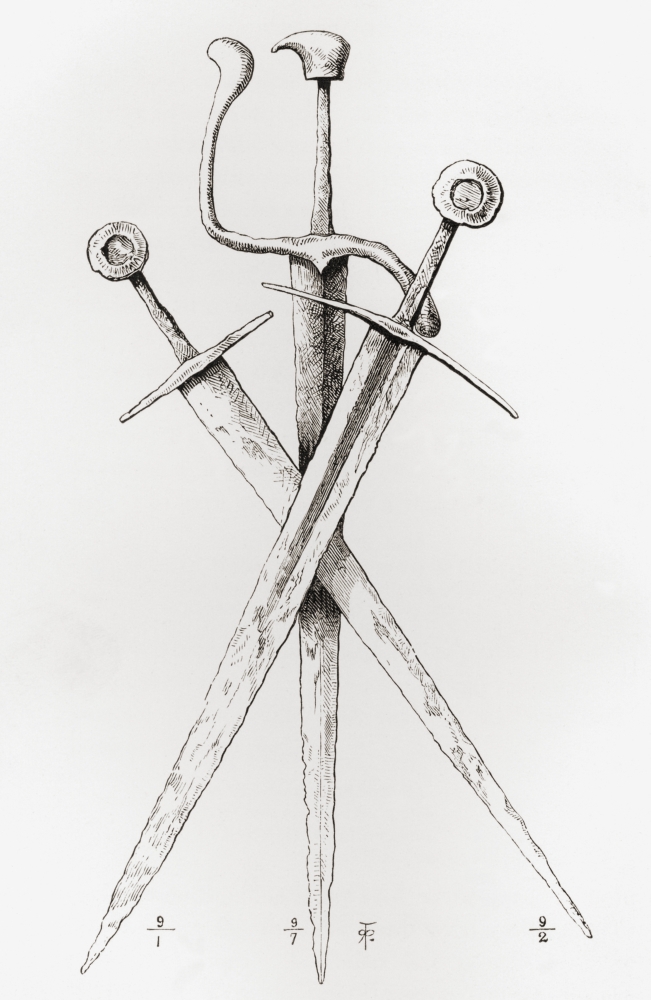Thirteenth or Fourteenth Century Swords Poster Print