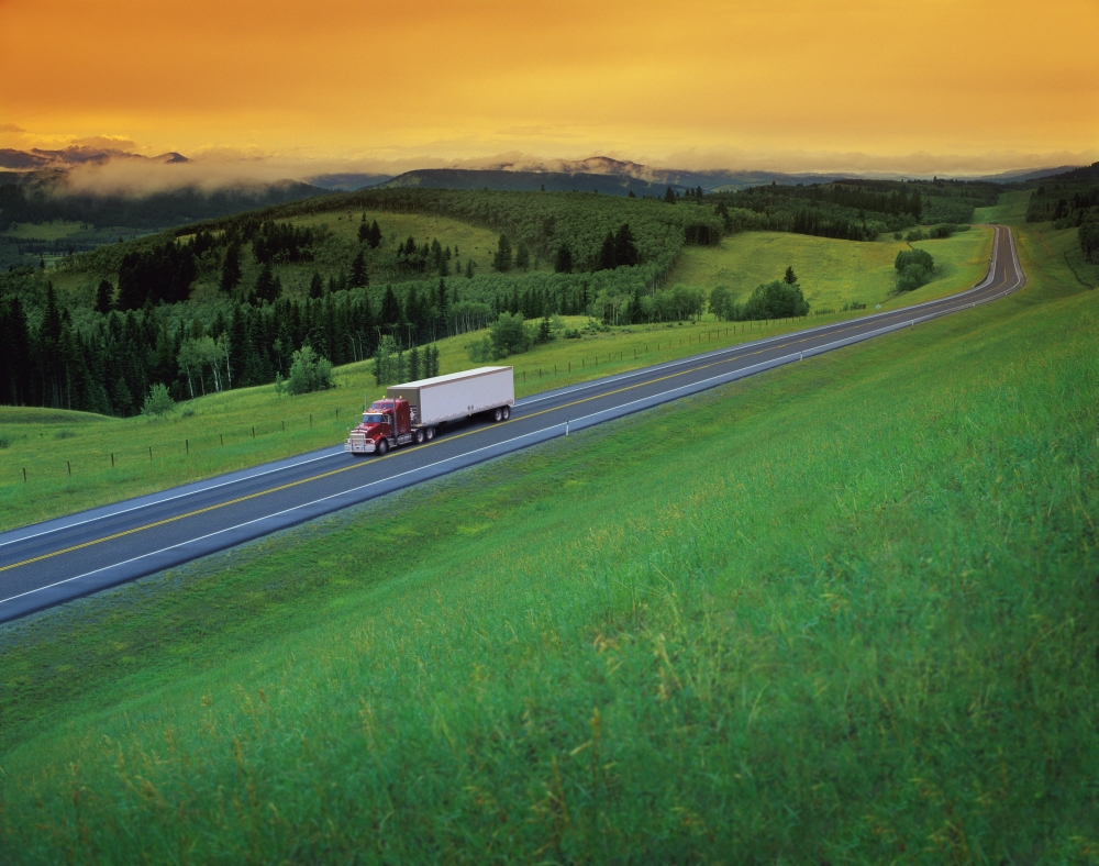 DPI48220 Semi-Trailer Truck Poster Print, 16 x 12