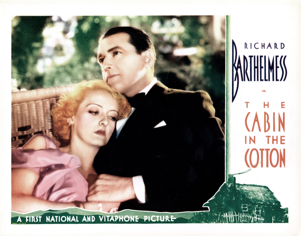 Everett Collection  The Cabin In The Cotton Lobbycard From Left - Bette Davis Richard Barthelmess 1932 Movie Poster Masterprint, 14 x 11