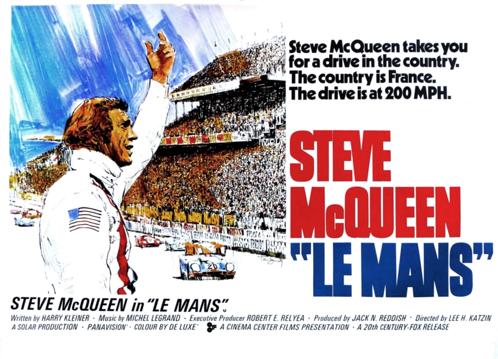 Everett Collection EVCMCDLEMAEC049HLARGE Le Mans Steve Mcqueen 1971 Movie Poster Masterprint, 28 x 22 - Large -  Posterazzi