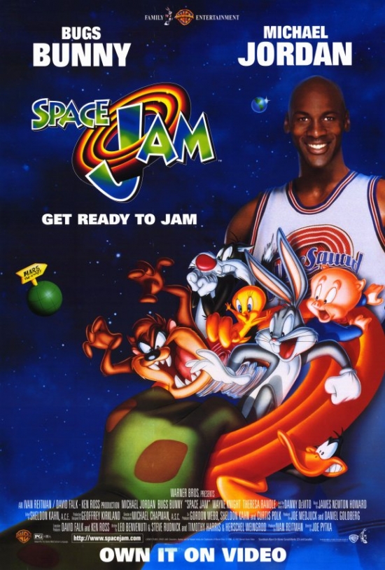 MOVIF3371 Space Jam Movie Poster Print, 27 x 40