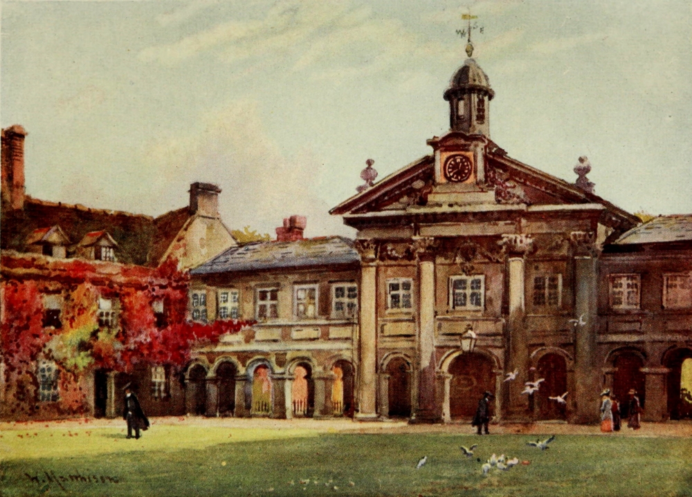 Cambridge 1907 Emmanuel College First Court Poster Print by William Matthison - 24 x 36 - Large