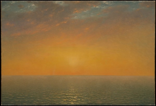 MET11325 Sunset On The Sea Poster Print by John Frederick Kensett, American Cheshire Connecticut 1816 - 1872 New York, 18 x 24