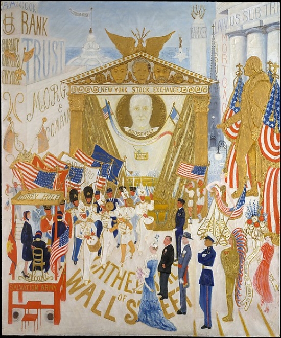 MET488733 The Cathedrals of Wall Street Poster Print by Florine Stettheimer, American Rochester New York 1871 1944 New York New York, 18 x 24