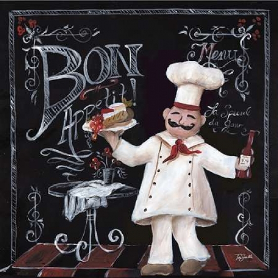 Chalkboard Chefs II Poster Print by Tre Sorelle Studios - 24 x 24 - Large