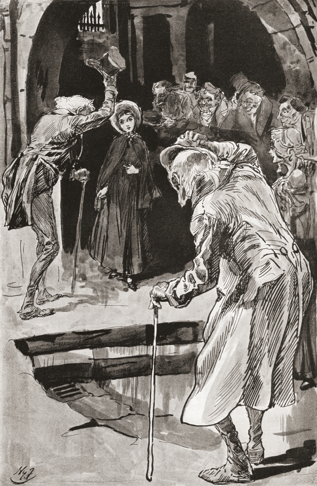 Picture of Design Pics DPI2430160 Little Dorrit. Illustration by Harry Furniss for The Charles Dickens Novel Little Dorrit From The Testimonial Edition Published 1910 Poster Print, 11 x 17
