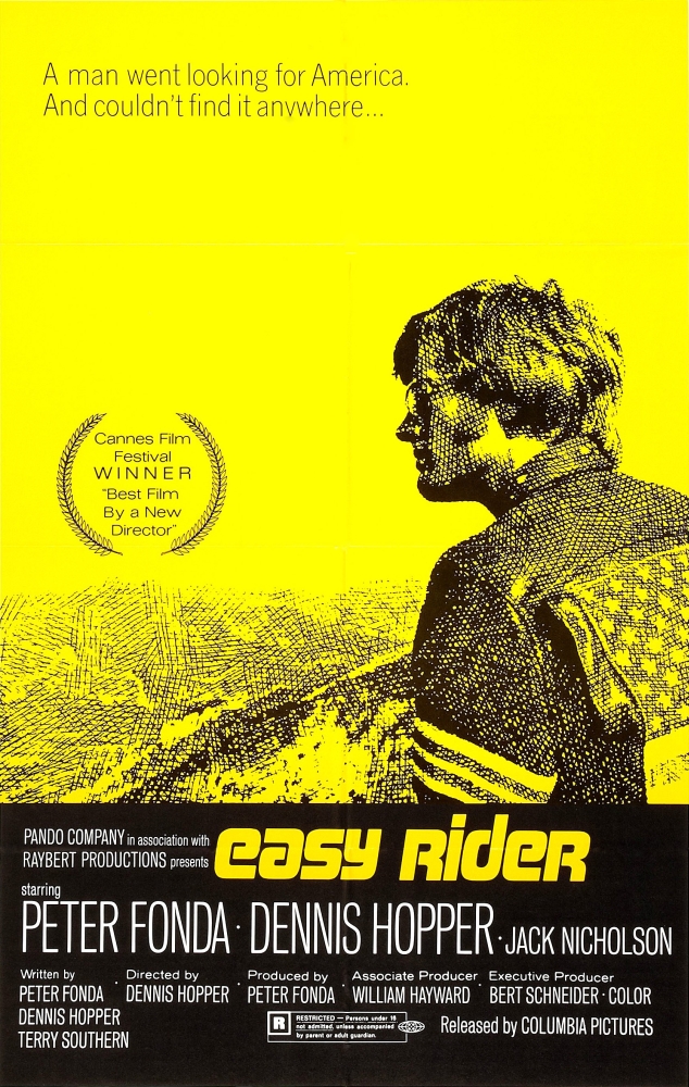 Everett Collection EVCMCDEARIEC013HLARGE Easy Rider Peter Fonda 1969 Movie Poster Masterprint, 24 x 36 - Large -  Posterazzi