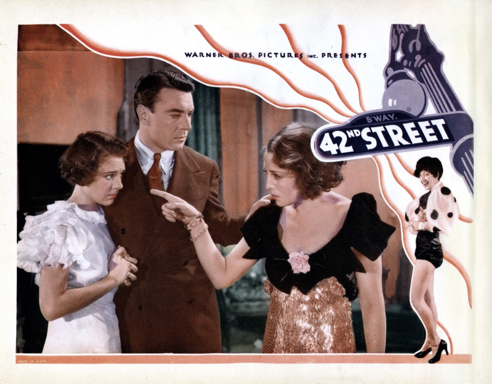 Everett Collection EVCMCDFOSEEC041H 42Nd Street From Left Ruby Keeler George Brent Bebe Daniels 1933 Movie Poster Masterprint, 14 x 11 -  Posterazzi