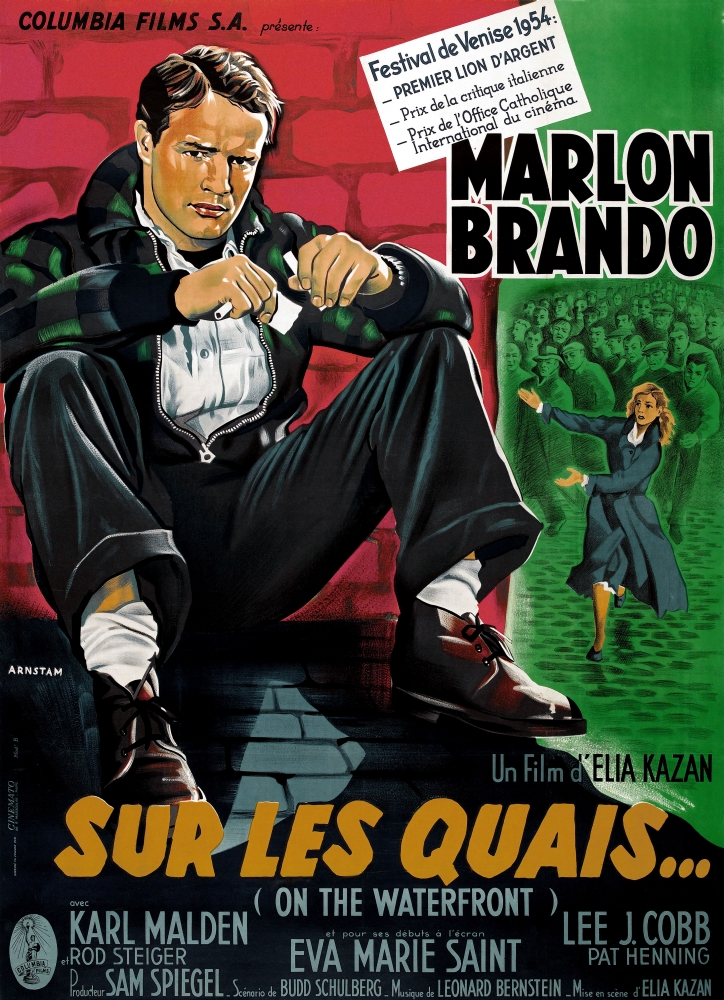 Everett Collection EVCMCDONTHEC107HLARGE On The Waterfront Marlon Brando 1954 Movie Poster Masterprint, 24 x 36 - Large