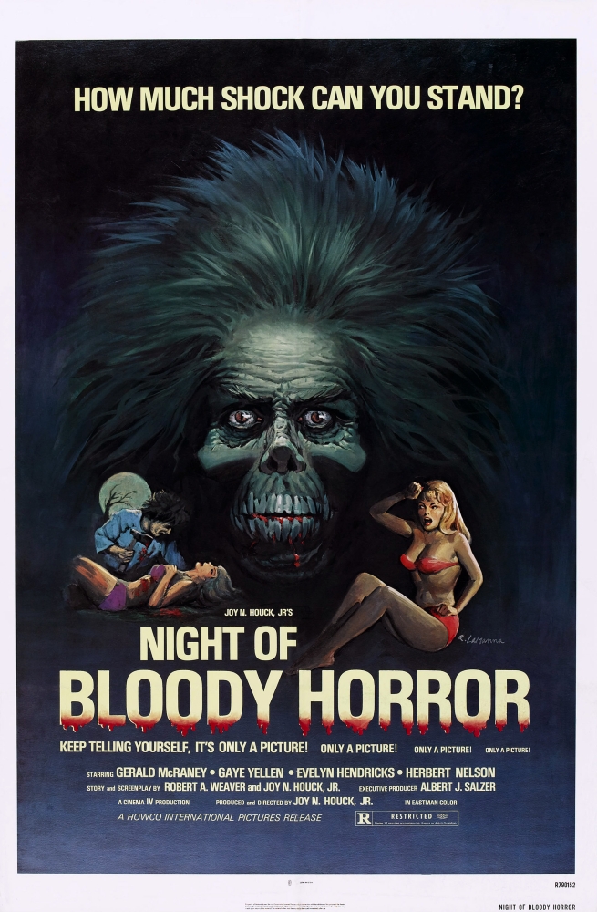 Everett Collection EVCMSDNIOFEC031H Night of Bloody Horror US Poster Art Gerald Mcraney 1969 Movie Poster Masterprint, 11 x 17