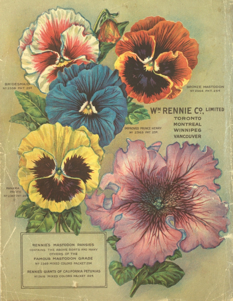 Rennies Seed Annual 1920 3 Poster Print - 18 x 24