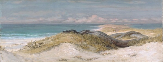 MET13065 Lair of The Sea Serpent Poster Print by Elihu Vedder, American New York 1836 1923 Rome, 18 x 24