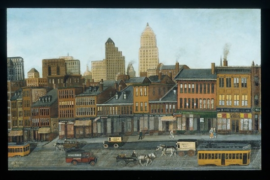 MET19345 From My Studio Window Poster Print by John Kane, America West Calder Scotland 1860 - 1934 Pittsburg Pennsylvania, 18 x 24