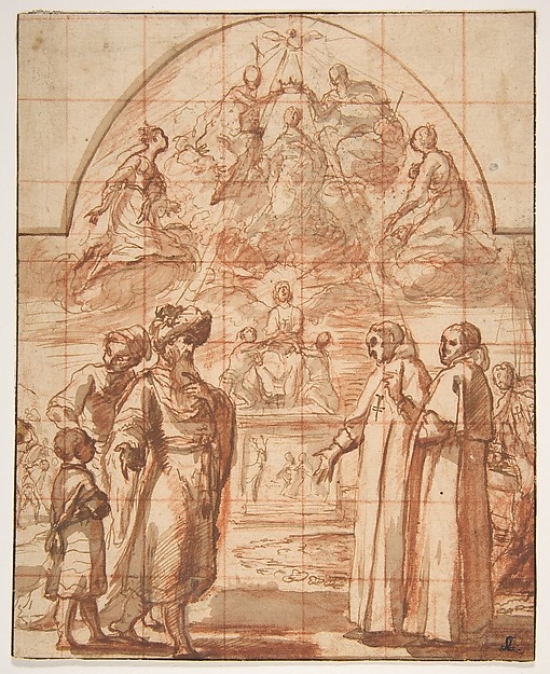 MET341656 Allegory of The Trinitarian Order Poster Print by Alessandro Tiarini, Italian Bologna 1577 1668 Bologna, 18 x 24