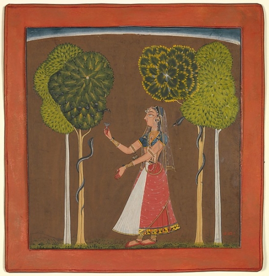 Ragini Possibly Asavari - Folio From A Ragamala Series Poster Print