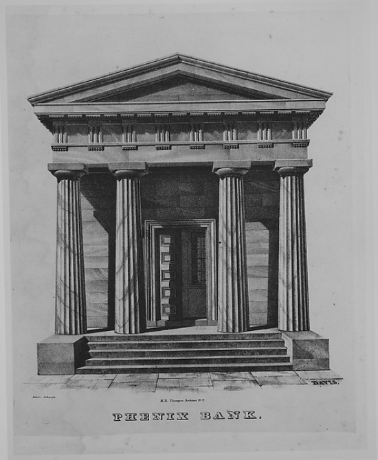 Phenix Bank New York Poster Print by After Alexander Jackson Davis