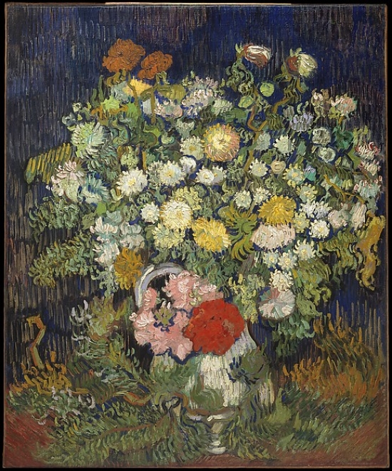 MET436525 Bouquet of Flowers in A Vase Poster Print by Vincent Van Gogh, Dutch Zundert 1853 1890 Auvers-Sur-Oise, 18 x 24