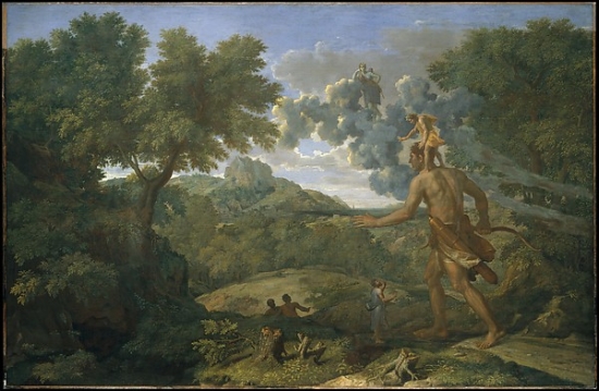 MET437326 Blind Orion Searching for The Rising Sun Poster Print by Nicolas Poussin, French Les Andelys 1594 - 1665 Rome, 18 x 24